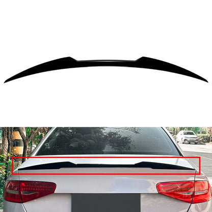 Rear Trunk Lip Spoiler Wing For AAudi A4 B8.5 S4 Sedan 2013-2016 Glossy Black