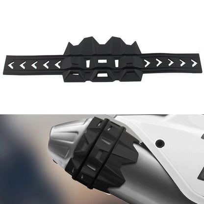 Universal Exhaust Tail Pipe Guard Protector Cover Motorcycle Accessories Black