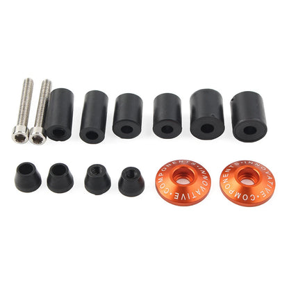7/8'' Handle Bar End Weight Orange Handlebar Hand Grip Cap Plug For Dirt Bike US
