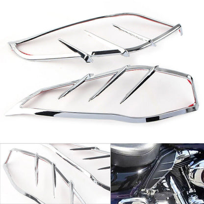 Mid-Frame Air Deflector Trim For Harley Electra Tri Glide FLHTC FLHTCUTG Chrome