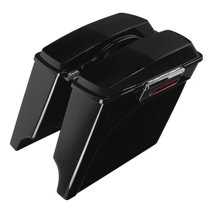 Extended Saddlebags 6X9" Speaker Lid Rear Fender Fit For Harley Road Glide 09-13