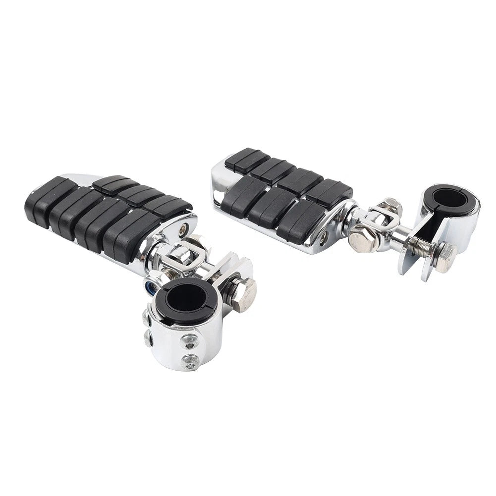 Universal Motorcycle Footpegs Highway Pegs Foot Rest 1-1/4" For Harley Fit Honda