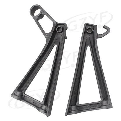 1x Rear Footrest Assembly Kit W/ Foot Pegs For Yamaha YZF R6 2003-2005 Black