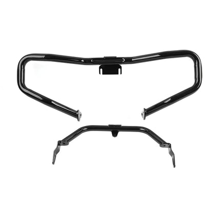 Glossy Black Steel Engine Guard Crash Bar For Harley Road Glide FLTRX 2015-2023