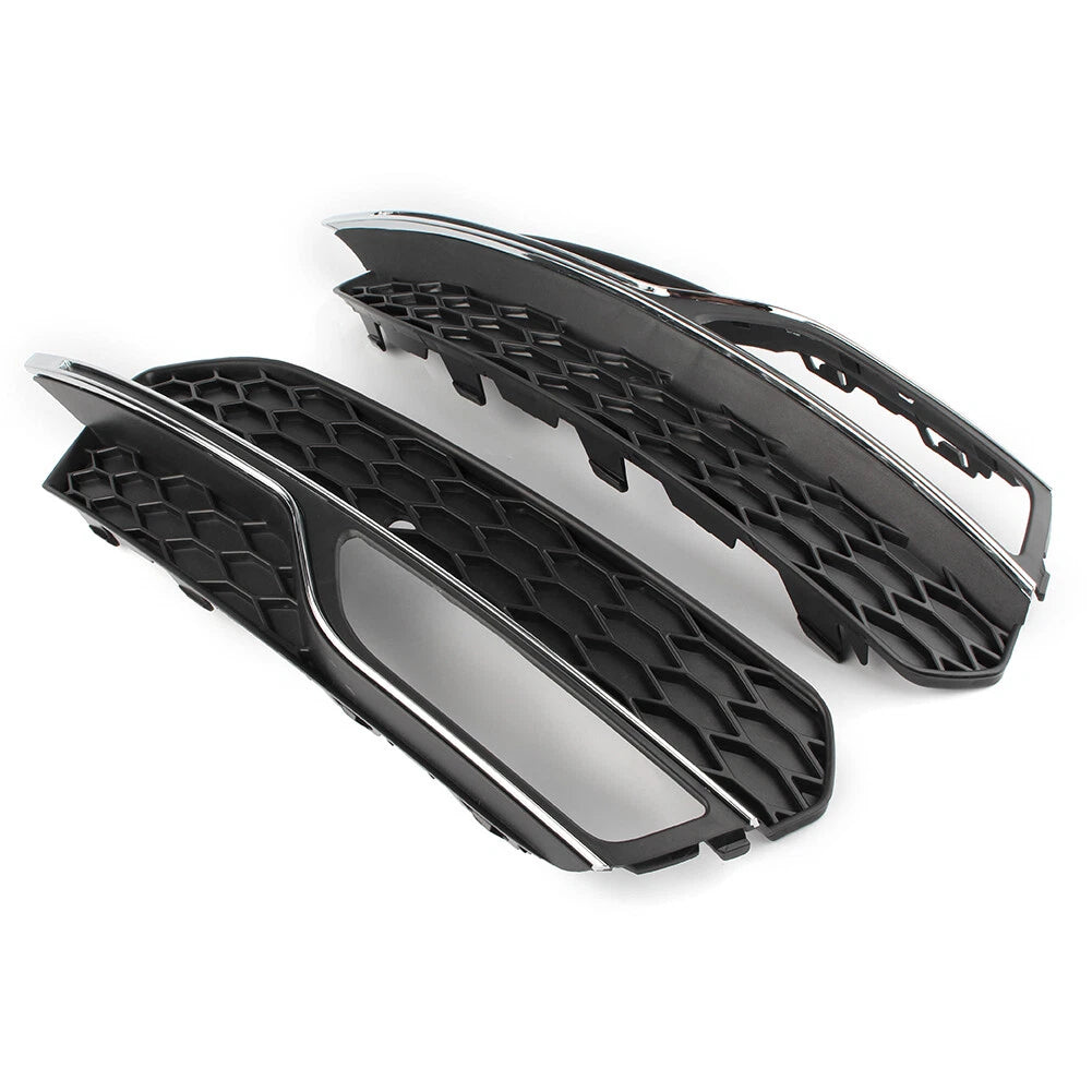 Front Lower Bumper Fog Light Covers Fit Audi A3 8V Pre-Facelift 2013-2017 Pair