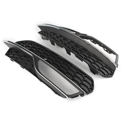 Front Lower Bumper Fog Light Covers Fit Audi A3 8V Pre-Facelift 2013-2017 Pair