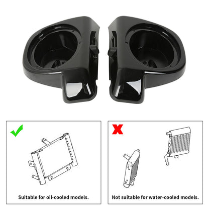 6.5" Speaker Pods Boxes Lower Vented Fairing Fit For Harley Touring Models 14-24