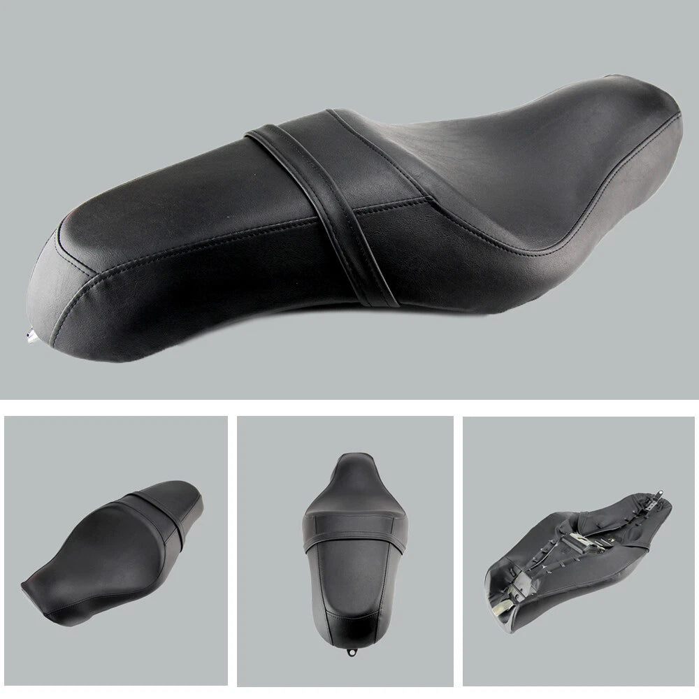 Motorcycle Driver Rear Passenger Two-Up Seat for Harley Sportster XL 883 1200 48