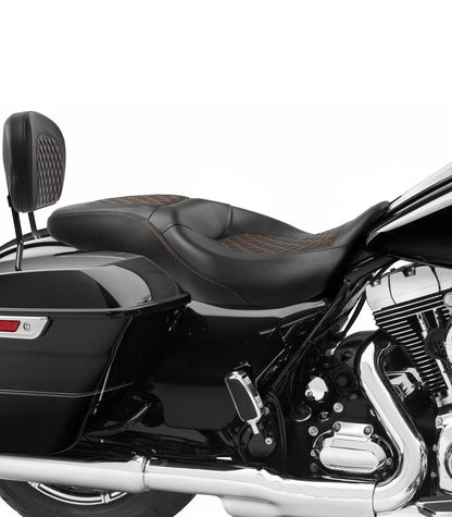 Driver Passenger Seat & Backrest Pad For Harley Touring Road King Glide 09-23 22