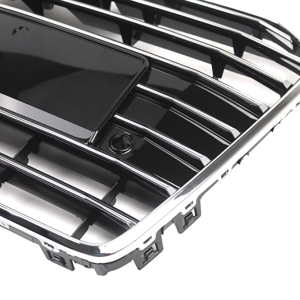 1 Piece Front Bumper Grille Radiator Grill Chrome For Audi A6 S6 C7 2016-2018
