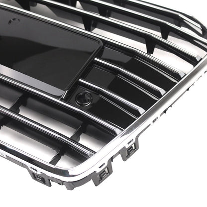 1 Piece Front Bumper Grille Radiator Grill Chrome For Audi A6 S6 C7 2016-2018