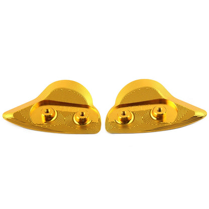 Rearview Mirror Block Off Base Plates Cover GOLD Fit Yamaha YZF-R6 YZFR6 2017-20