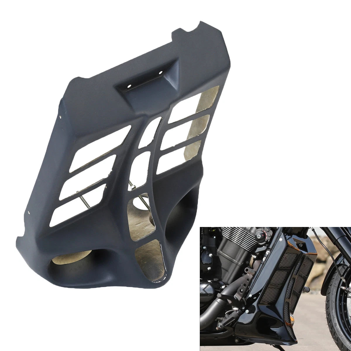 Fiberglass Unpainted Radiator Cover For Harley VRSC VRSCAW VRSCAW VRSCDX 2007-11
