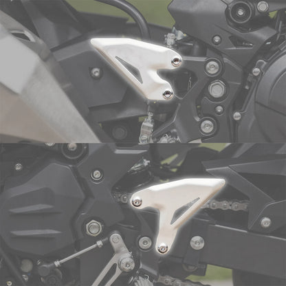 Foot Peg Heel Plate Guard For Kawasaki Ninja 400 18-24 Z400 Ninja 500 Z500 2024