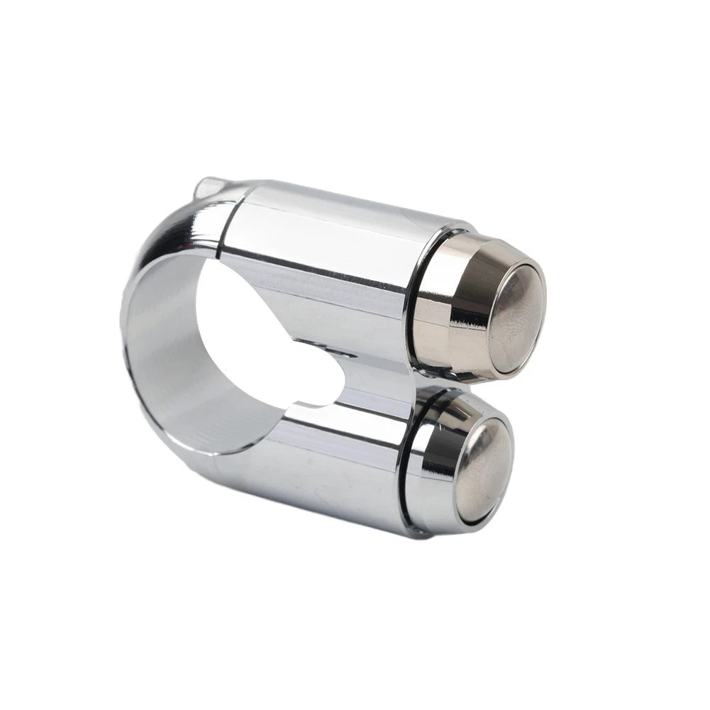 1" Handlebar Switch 2 Button Horn Light Control For Harley Dyna Chopper Chopper