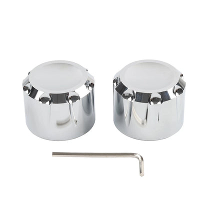 Front Axle Cap Nut Cover For Harley Sportster Touring Softail Dyna VRSC Fat Bob