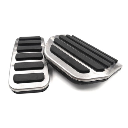 4pcs Steel Footrest Brake Gas Pedals Protection Cover For Land Rover LR3 LR4