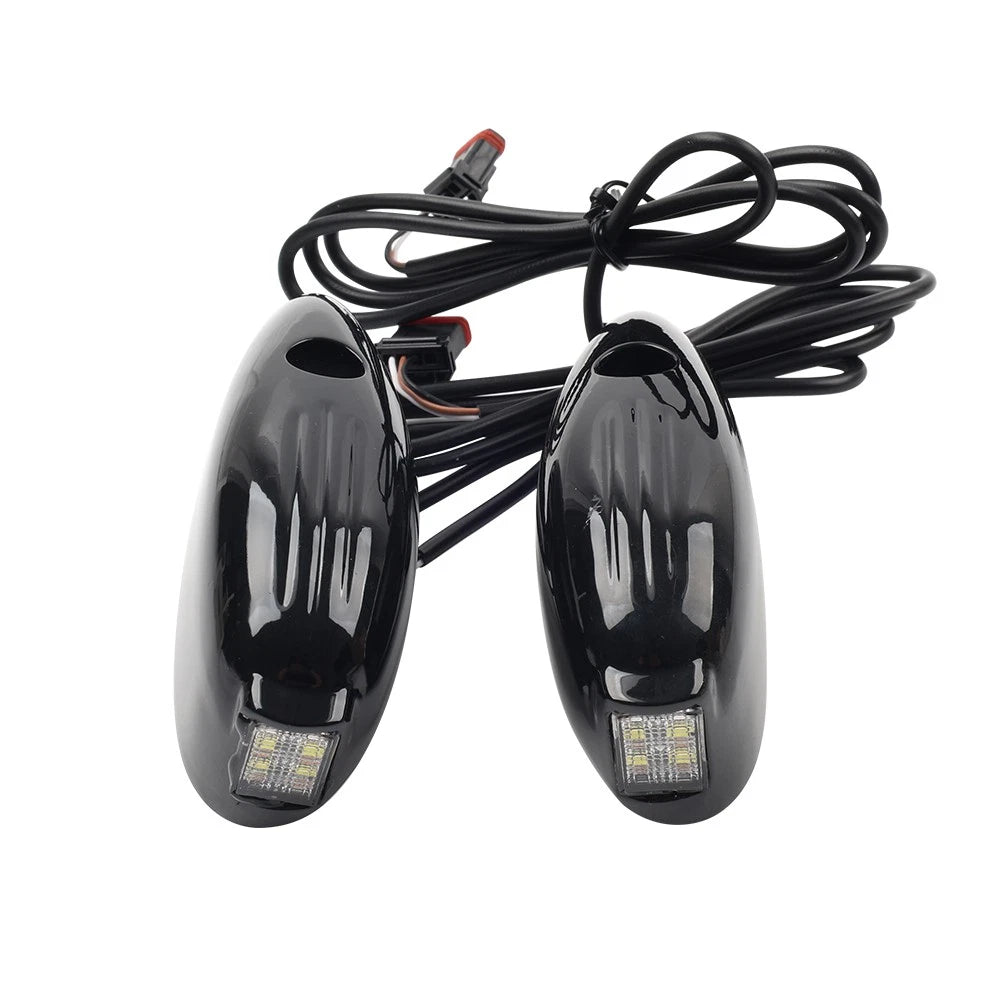 Front Turn Signal Light Black For Harley Road Glide FLTRX FLTRU FLTRK 2015-2024