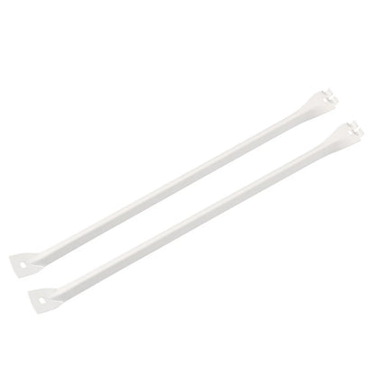 2x White Metal Support Brackets Closet Shelf Brackets For 12-Inch Wire Shelving