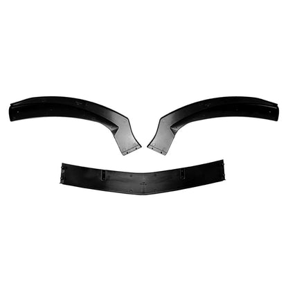 Black Front Bumper Splitter Spoiler Lip For Mercedes Benz CLA Class C117 2013-15