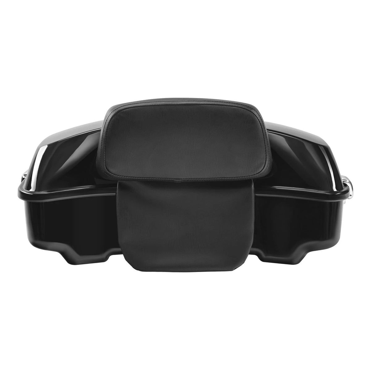 Painted Black Chopped Trunk Backrest Pad Fit For Harley Touring Models 2014-2026
