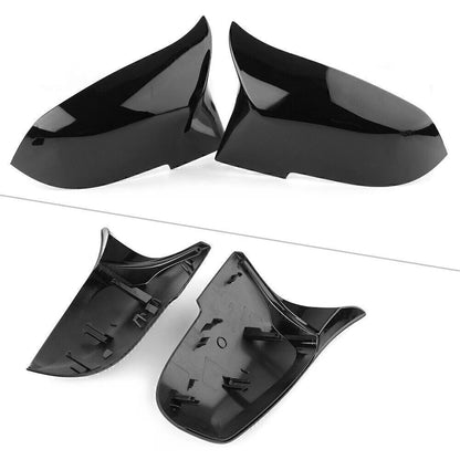 2 x Rearview Mirror Cover Caps Black Protect Fit BMW F20 F21 F30 F31 F32 F34 E84