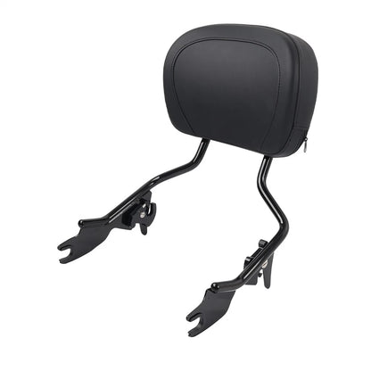 Detachable Passenger Backrest Sissy Bar Fit Harley Street Glide Road King 09-24