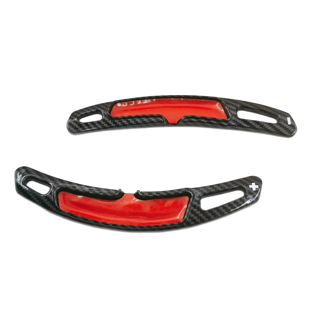 2 Pcs Steering Wheel Shift Paddle Shifter Extension For Porsche Panamera Macan