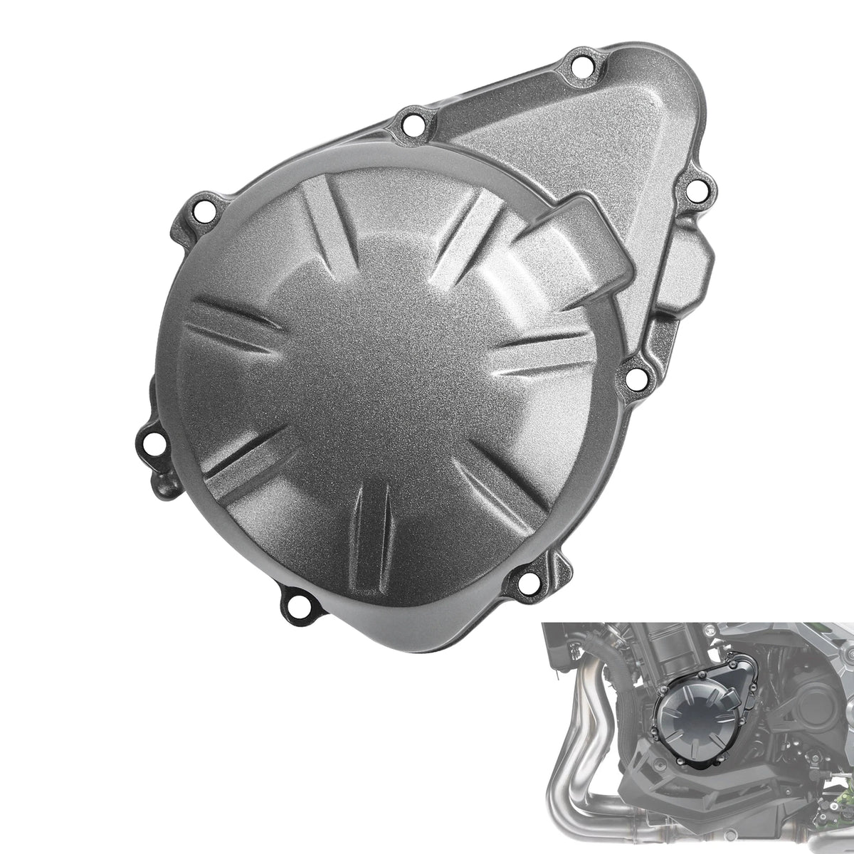 Left Stator Engine Cover Crankcase Fit For Kawasaki Z900 ABS 2017-2026 2018 19