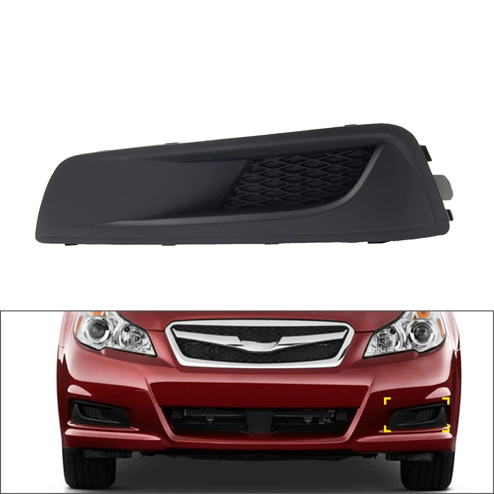 1x Left Front Bumper Fog Light Trim Bezel Cover Black For Subaru Legacy 2010-12