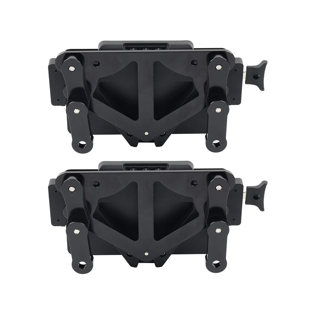 BLK Motor Saddlebag Guard Rails Bracket Quick Release Lockable Mount For Harley
