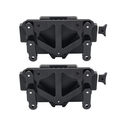 BLK Motor Saddlebag Guard Rails Bracket Quick Release Lockable Mount For Harley