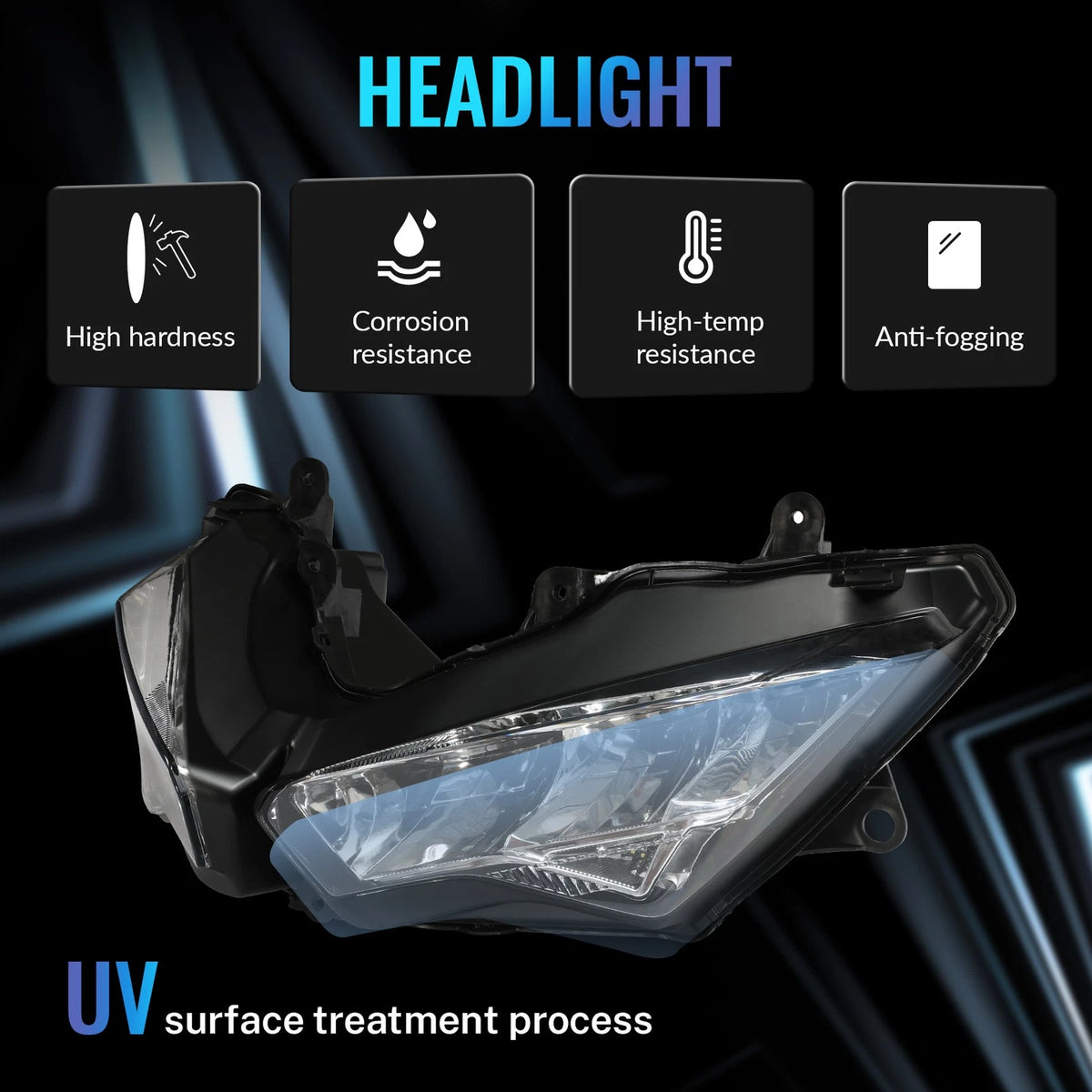 LED Headlight Lamp Assembly Fairing Stay Bracket For Kawasaki Ninja650 2020-Up