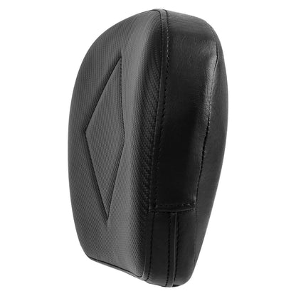 Black Rear Passenger Backrest Pad & Mount Brackets Fit For Harley Touring Glide