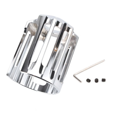 US Motor Chrome Edge Oil Filter Cover Trim Fit Harley Touring Road King Glide