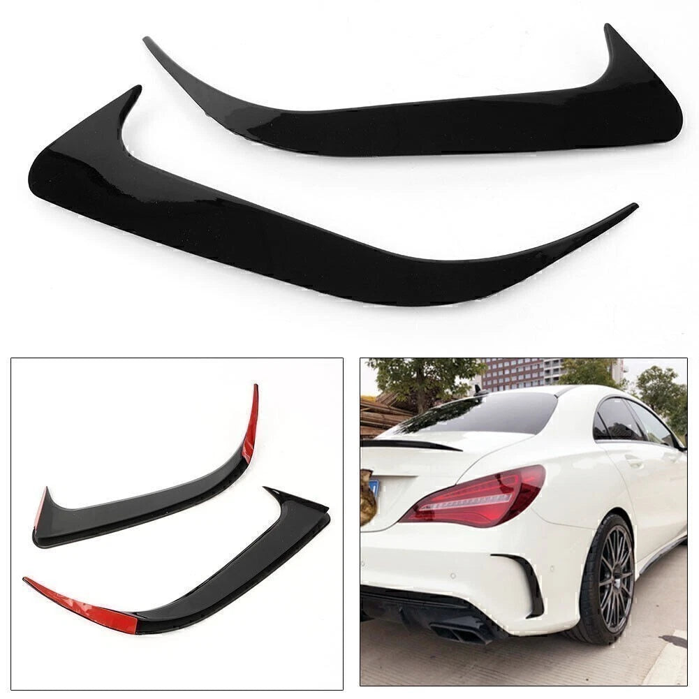 Rear Canard Air Vent Cover Trim for Benz CLA200 CLA220 CLA250 ABS Black Motor