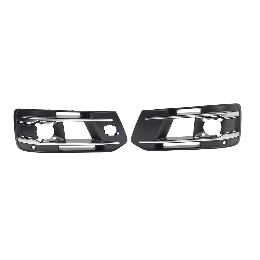 1 Pair Front Bumper Fog Light Grille Cover For Audi Q7 2016-2019 4M0807681AA