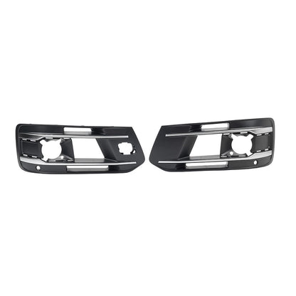 1 Pair Front Bumper Fog Light Grille Cover For Audi Q7 2016-2019 4M0807681AA