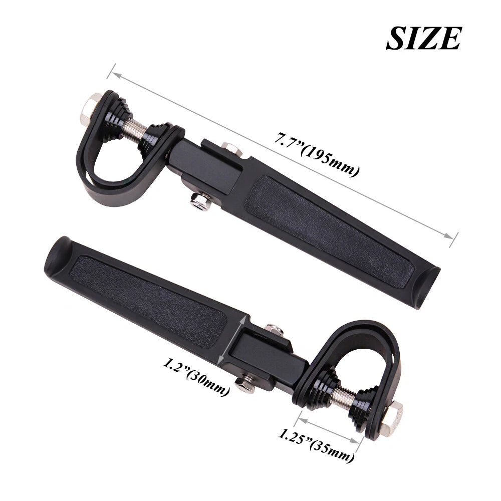 1"~ 1-1/4" 1.25" Engine Guard Crash Bar U-clamp Foot Pegs For Harley Motorcycle