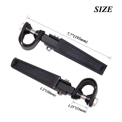 1"~ 1-1/4" 1.25" Engine Guard Crash Bar U-clamp Foot Pegs For Harley Motorcycle