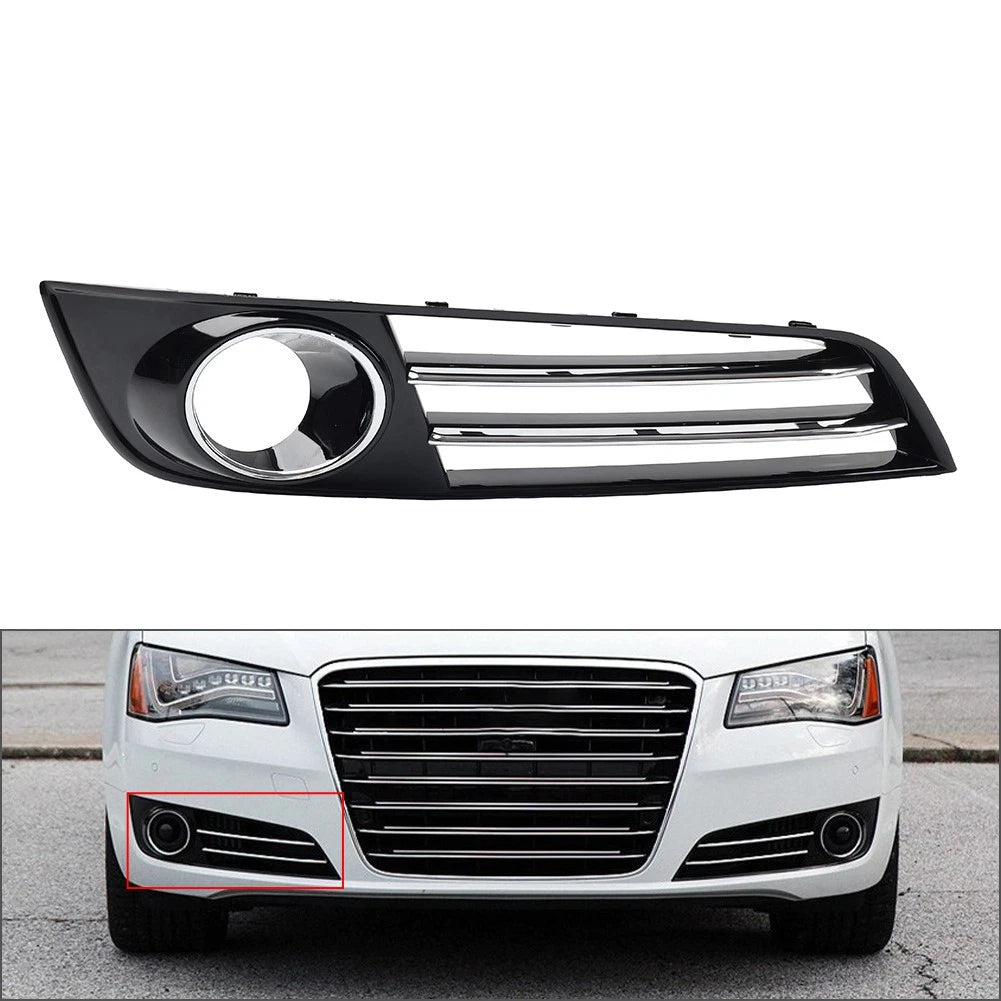 Front Bumper Grille Fog Light Cover Fit For Audi A8 D4 2011-2014 Right Side