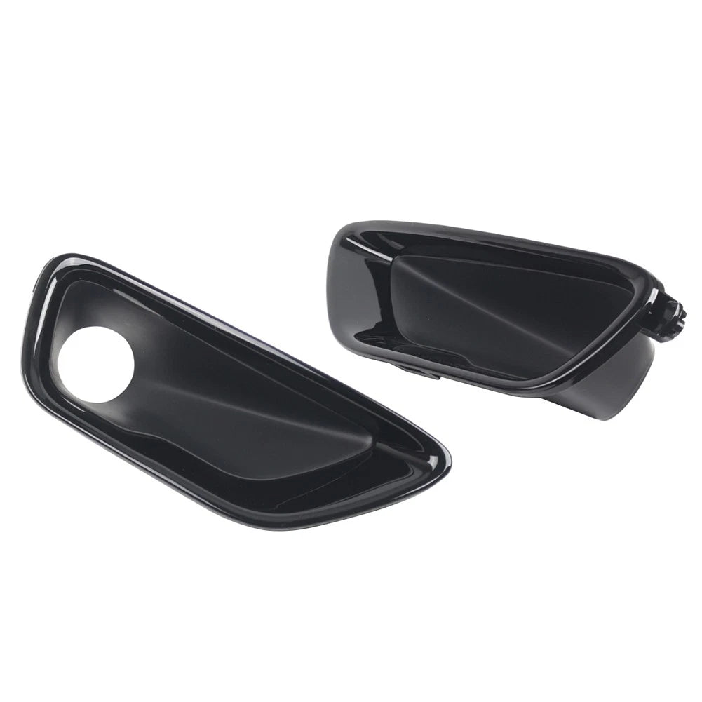2pcs Front Glossy Fog Light Lamp Cover Bezel For Jeep Grand Cherokee 2017-2021