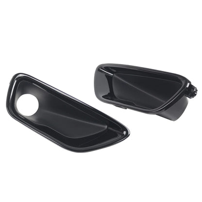 2pcs Front Glossy Fog Light Lamp Cover Bezel For Jeep Grand Cherokee 2017-2021