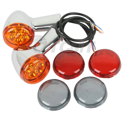 Rear Turn Signals Lights Indicators For Harley Sportster XL883 1200 1992-up
