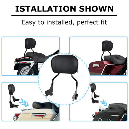 Detachable Backrest Sissy Bar For Harley Touring Electra Street Glide 1997-2008