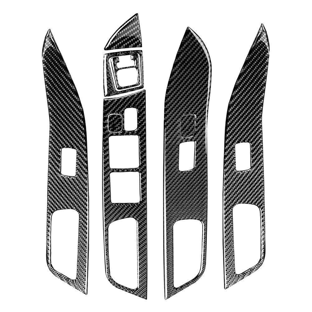 9 Pcs Window Lift Switch Panel Cover Fit Mitsubishi Lancer EVO X MR 2008-2015 14