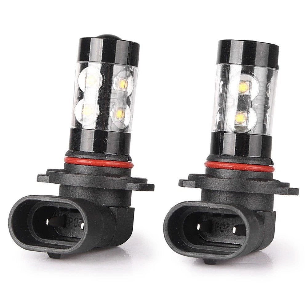 2pcs Car LED Fog Daytime Driving Headlights Lamp Bulbs Cool White H10 50W 6000K