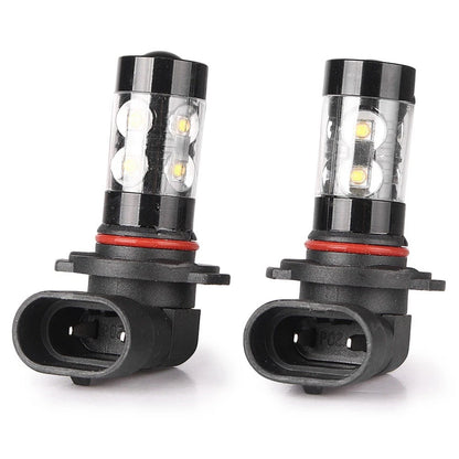 2pcs Car LED Fog Daytime Driving Headlights Lamp Bulbs Cool White H10 50W 6000K