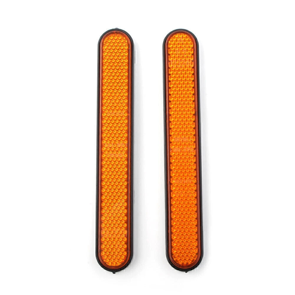 Rear Mudguard Fender Reflector For Harley Sportster 883 1200 X48 A1 ABS Orange