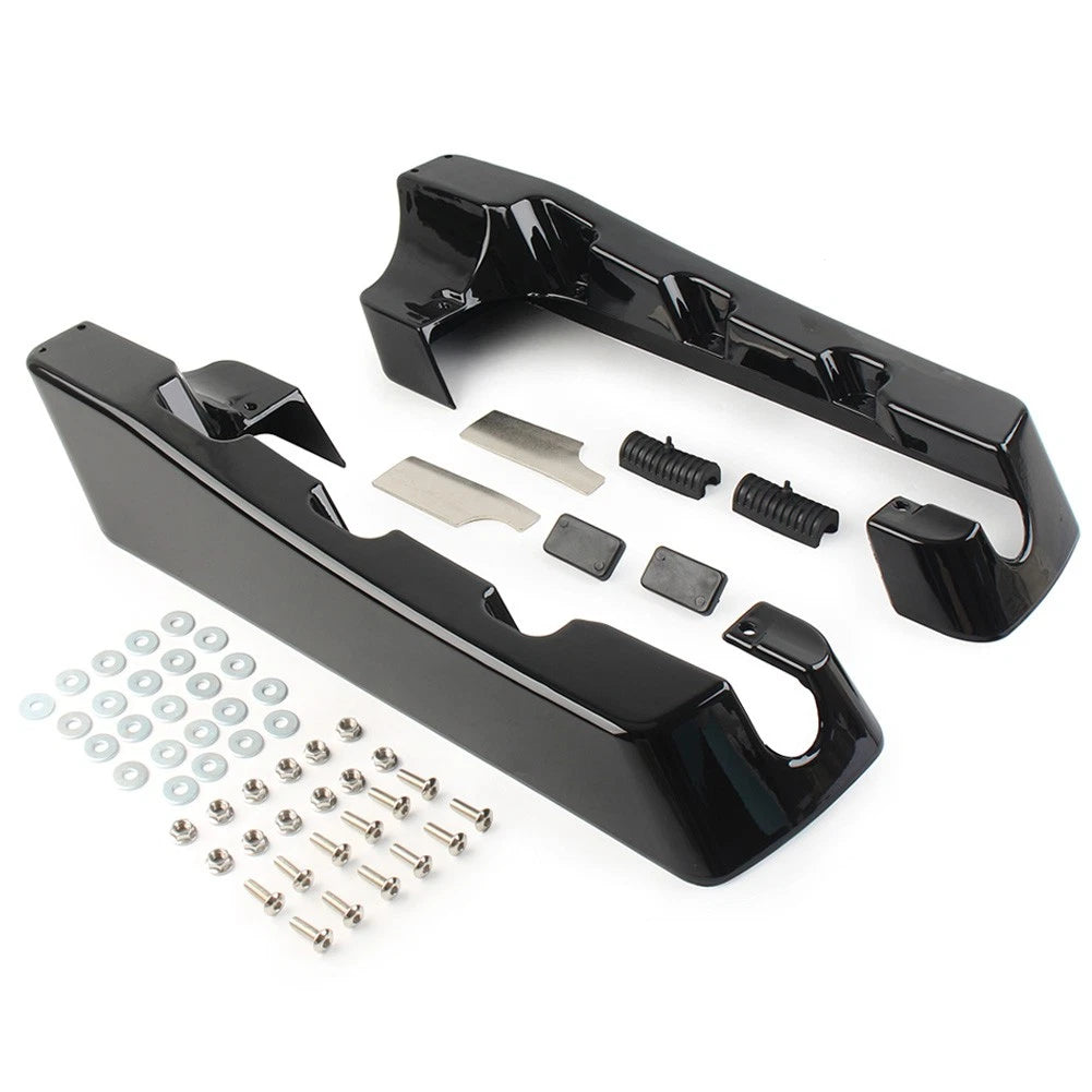 4" Hard Stretched Saddle Bag Extensions For Harley Touring Road King 1994-2013